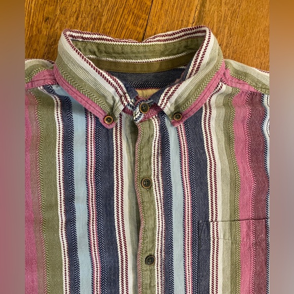 The Territory Ahead Southwestern Textured Cotton Striped Shirt Men’s XXL. - Picture 4 of 14